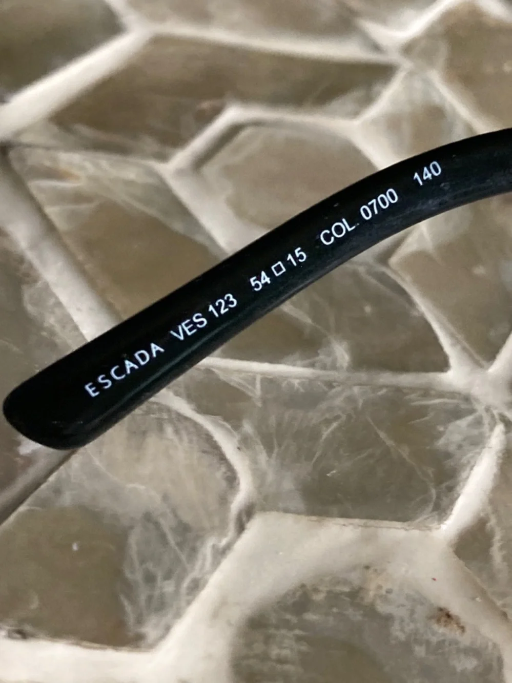 Escada VES 123 Col.700 Eyeglasses 54-15-140 IN Black ‘Made in Italy’